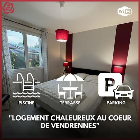 Domaine Des 5 Roses - Rose Rouge Apartment La Guierche Exterior foto